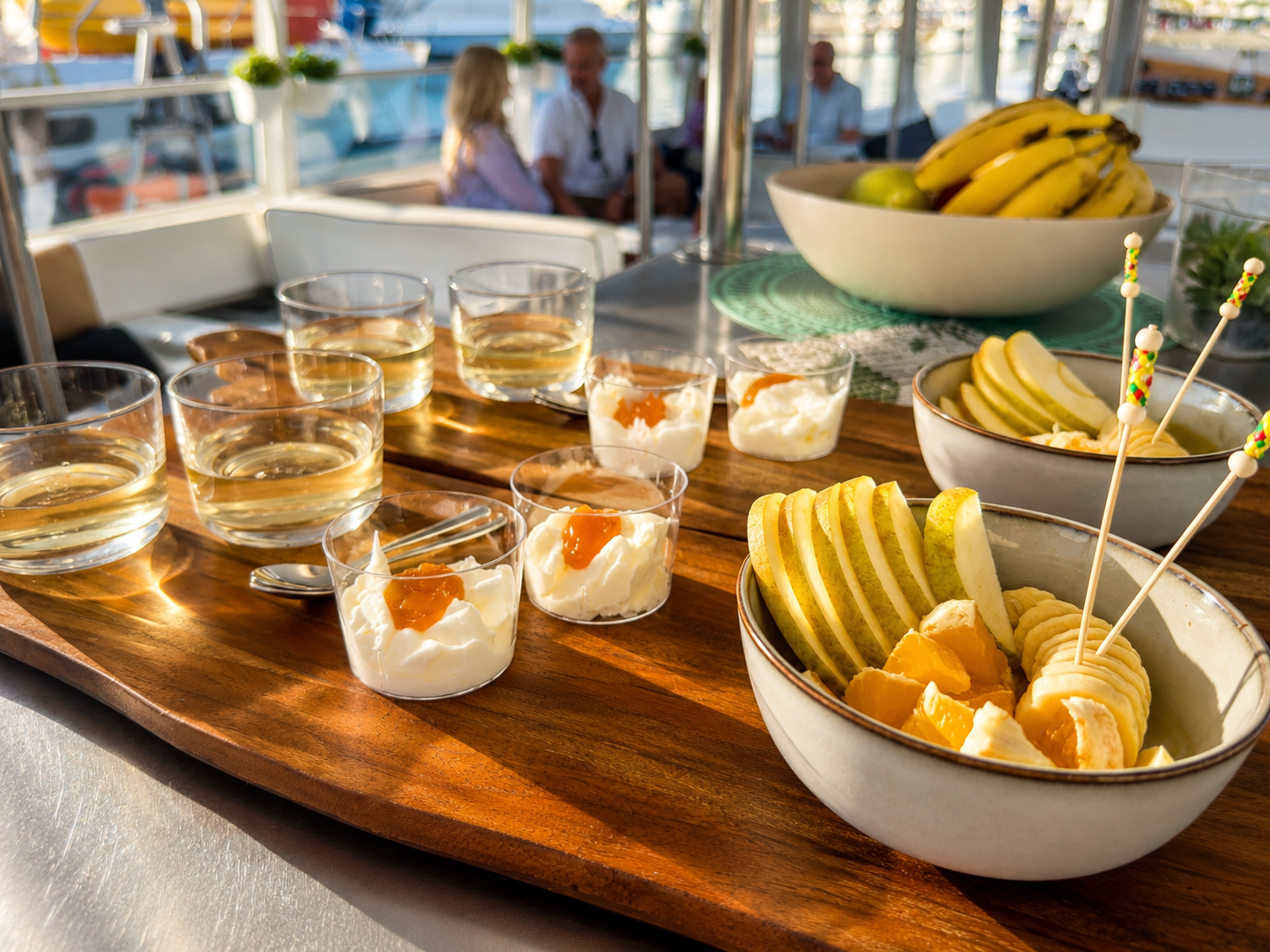 Canarian Dessert & Local Wine Tasting on a Boat in Puerto de Mogan